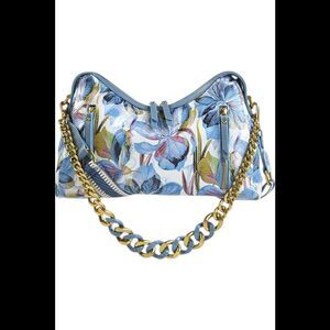 Sharif Legacy Milano Leather Satchel w/ Two Shoulder Straps Iris